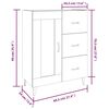 vidaXL Dressoir 69,5x34x90 cm bewerkt hout betongrijs