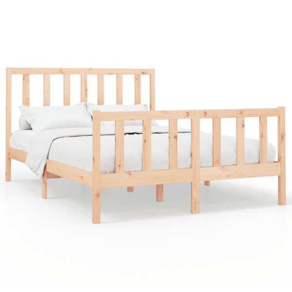 vidaXL Bedframe zonder matras massief grenenhout 160x200 cm