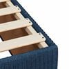 vidaXL Boxspring met matras stof blauw 120x190 cm