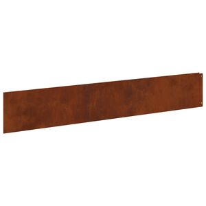 vidaXL Gazonrand 30 pcs 100 x 18 cm Staal Roestig