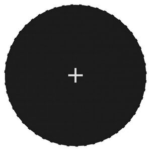 vidaXL Springmat voor 10 feet/3,05 m ronde trampoline stof zwart