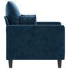 vidaXL Fauteuil 60 cm fluweel blauw