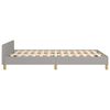 vidaXL Bedframe zonder matras 120x200 cm stof lichtgrijs