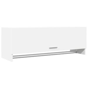 vidaXL Kledingkast 100x32,5x35 cm bewerkt hout wit