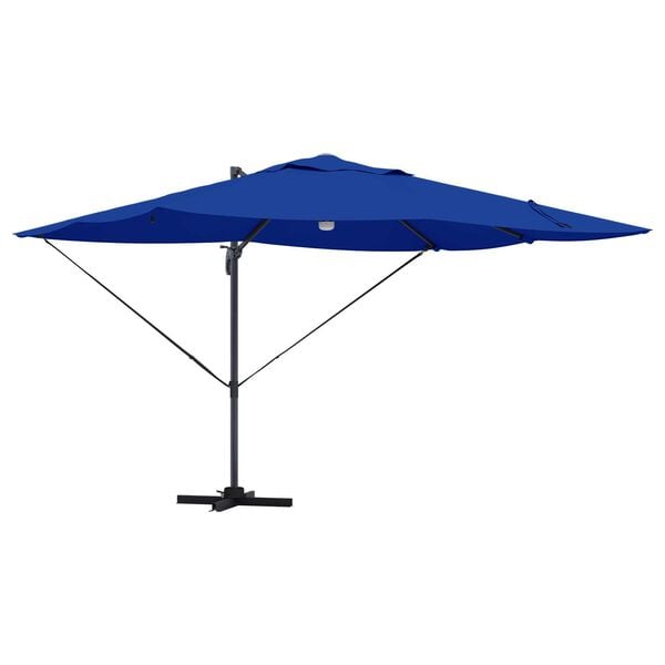 vidaXL Parasol Azurblauw 351 x 250 x 253 cm Polyester en Aluminium