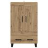 vidaXL Highboard Artisan Eiken 69,5 x 31 x 115 cm Bewerkt hout