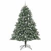 vidaXL Kunstkerstboom met 300 LED Groen 240 cm PVC en Plastic en Staal