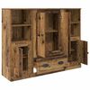 vidaXL Hoge kast met lade 3 pcs Oud Hout Bewerkt hout