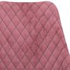 vidaXL Eetkamerstoelen 2 st fluweel roze