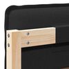 vidaXL Gestoffeerd hoofdbord met hoofdeinde Natuurlijk en Zwart 75 cm
