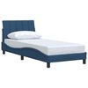 vidaXL Bedframe zonder matras "Hanko" 90x190 cm stof blauw