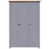 vidaXL Kledingkast Panama Range 118x50x171,5 cm grenenhout grijs