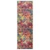 vidaXL Vloerkleedloper LESAKA kleurrijk 100 x 450 cm Diamantvelours