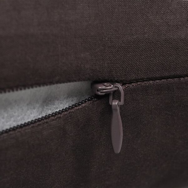 Kussenhoezen katoen 40 x 40 cm bruin 4 stuks