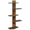vidaXL Wand Vlonderschap Oud hout 48,5 x 15 x 101 cm Bewerkt hout