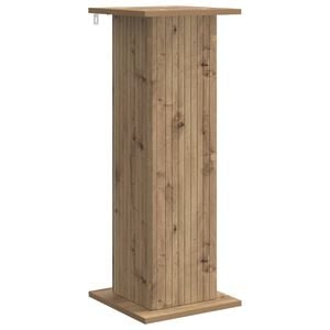 vidaXL Plantenstandaard Artisanaal eiken 30,5 x 30 x 80,5 cm