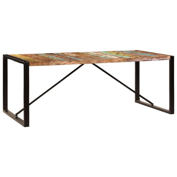 vidaXL Eettafel 200x100x75 cm massief gerecycled hout