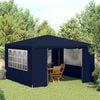 vidaXL Partytent met zijwanden professioneel 90 g/m² 4x4 m blauw