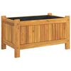 vidaXL Plantenbak met voering 54x31x30 cm massief acaciahout