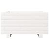 vidaXL Plantenbak 50x50x26,5 cm massief grenenhout wit