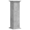 vidaXL Plantenstandaard 33x33x100 cm bewerkt hout betongrijs