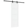 vidaXL Schuifdeur 73,5 x 211 cm Bewerkt hout Wit en zwart