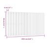 vidaXL Wandhoofdbord 159,5x3x90 cm massief grenenhout zwart