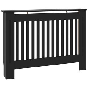 vidaXL Radiatorombouw 112x19x81,5 cm bewerkt hout zwart