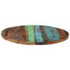 vidaXL Tafelblad rond 25-27 mm 60 cm massief gerecycled hout