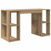 vidaXL Bureau Artisan Eiken Bewerkt hout 130 x 50.5 x 75 cm