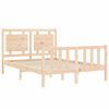 vidaXL Bedframe met hoofdbord massief hout