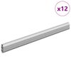 vidaXL Kaststaaf 12 st Zilver 316 x 15 x 29 mm Aluminium Legering