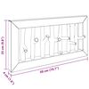 vidaXL Hanger Bruin 50 x 11 x 25 cm Massief Mahoniehout