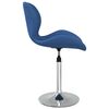 vidaXL Eetkamerstoelen draaibaar 2 st fluweel blauw