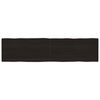 vidaXL Tafelblad natuurlijke rand 200x50x(2-6)cm eikenhout donkerbruin