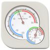 vidaXL Thermo Hygrometer Wit 7,5 x 7,5 x 1,2 cm ABS