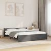 vidaXL Bedframe massief hout grijs 135x190 cm