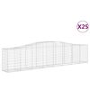 vidaXL Schanskorven 25 st gewelfd 400x50x80/100 cm ijzer