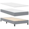 vidaXL Boxspringbed met matras met matras Lichtgrijs 100 x 200 cm
