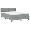 vidaXL Boxspringbed met matras Lichtgrijs 140 x 190 cm Stof