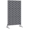 vidaXL Privacyscherm 100 x 50 x 180 cm Staal Antraciet