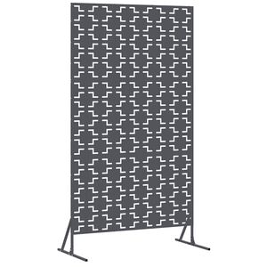vidaXL Privacyscherm 100 x 50 x 180 cm Staal Antraciet