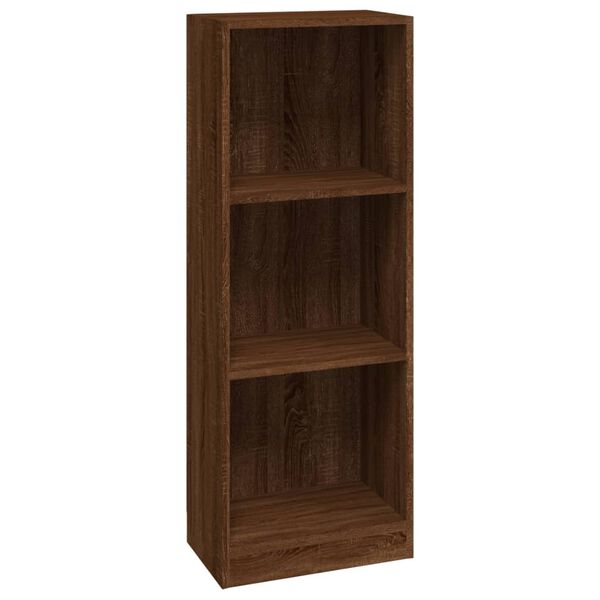 vidaXL Boekenkast 40x24x109 cm bewerkt hout bruin eikenkleur