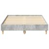 vidaXL Bedframe zonder matras 140x190 cm spaanplaat betongrijs