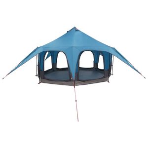 vidaXL Gezinstent 5-persoons Blauw 185T Polyester met PU Coating