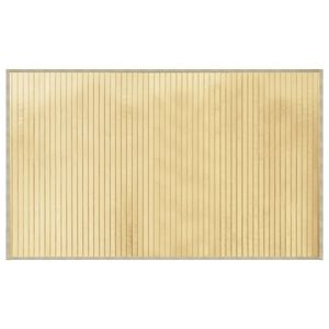 vidaXL Vloerkleed rechthoekig 60x100 cm bamboe lichtnaturel