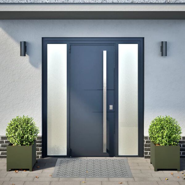 vidaXL Plantenbakken 2 st 40x40x40 cm staal olijfgroen