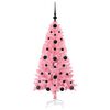 vidaXL Kerstboom met 150 LED met standaard Roze 120 cm PVC