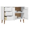 vidaXL Dressoir MOLDE 113x40x80 cm massief grenenhout wit
