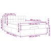 vidaXL Ottoman bed met matras 140x200cm fluweel roze